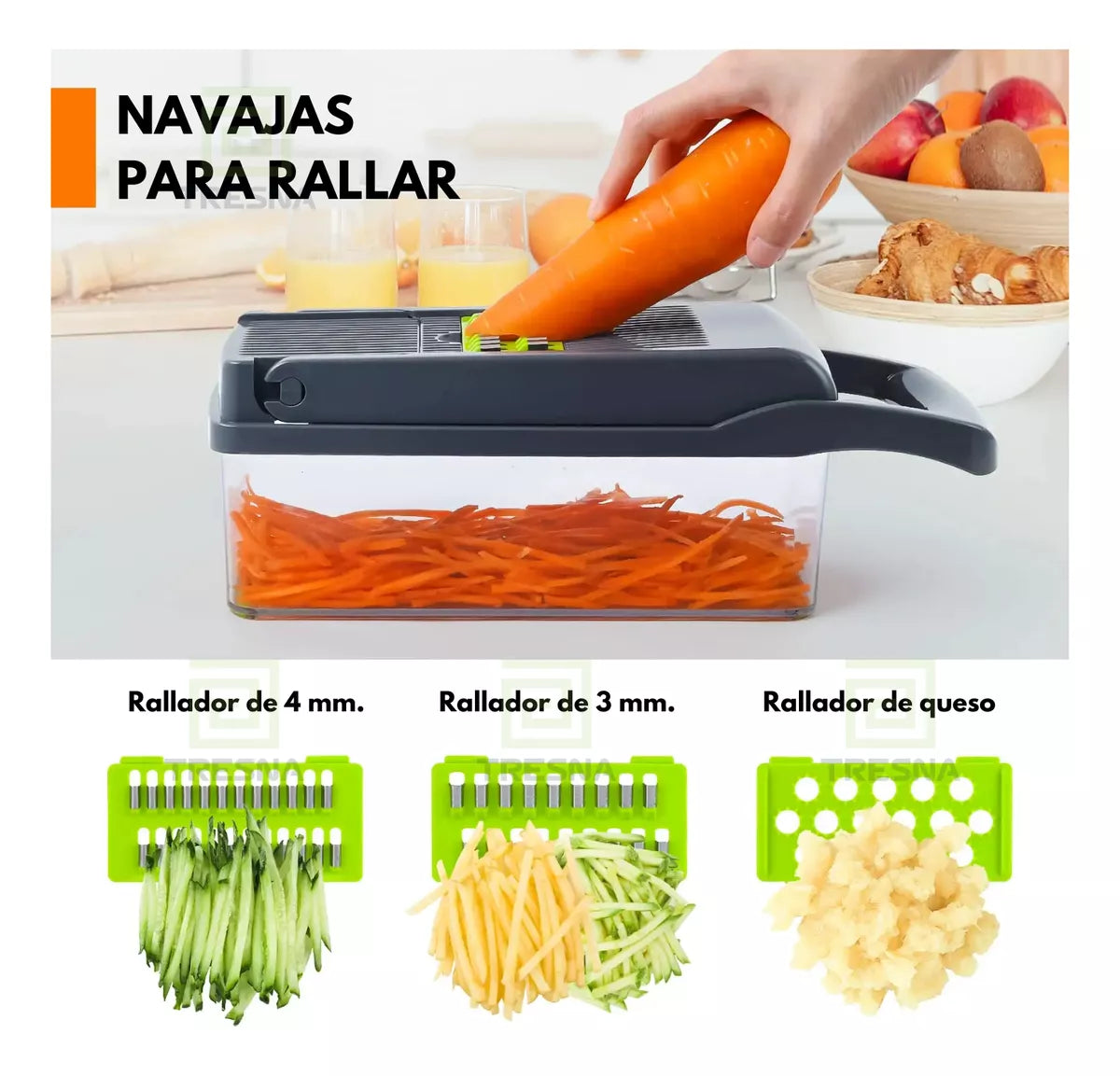 AHORRA TIEMPO EN LA COCINA - CORTADOR DE VERDURAS.